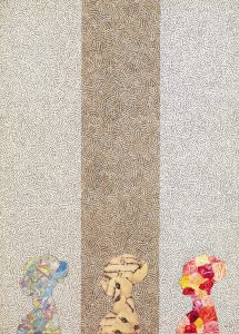 Jiri Kolar - Navrat 1970 - collage e chiasmage su tavola - cm. 100 x 71
